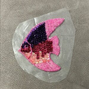 Colorful Sequin Fish Patch